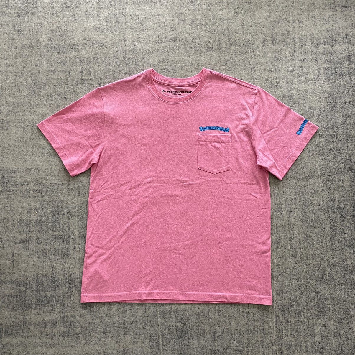 Chrome Hearts CHROME HEARTS Scroll Logo T-Shirt PINK Size XL / US 12-14 / IT 48-50 - 1 Thumbnail