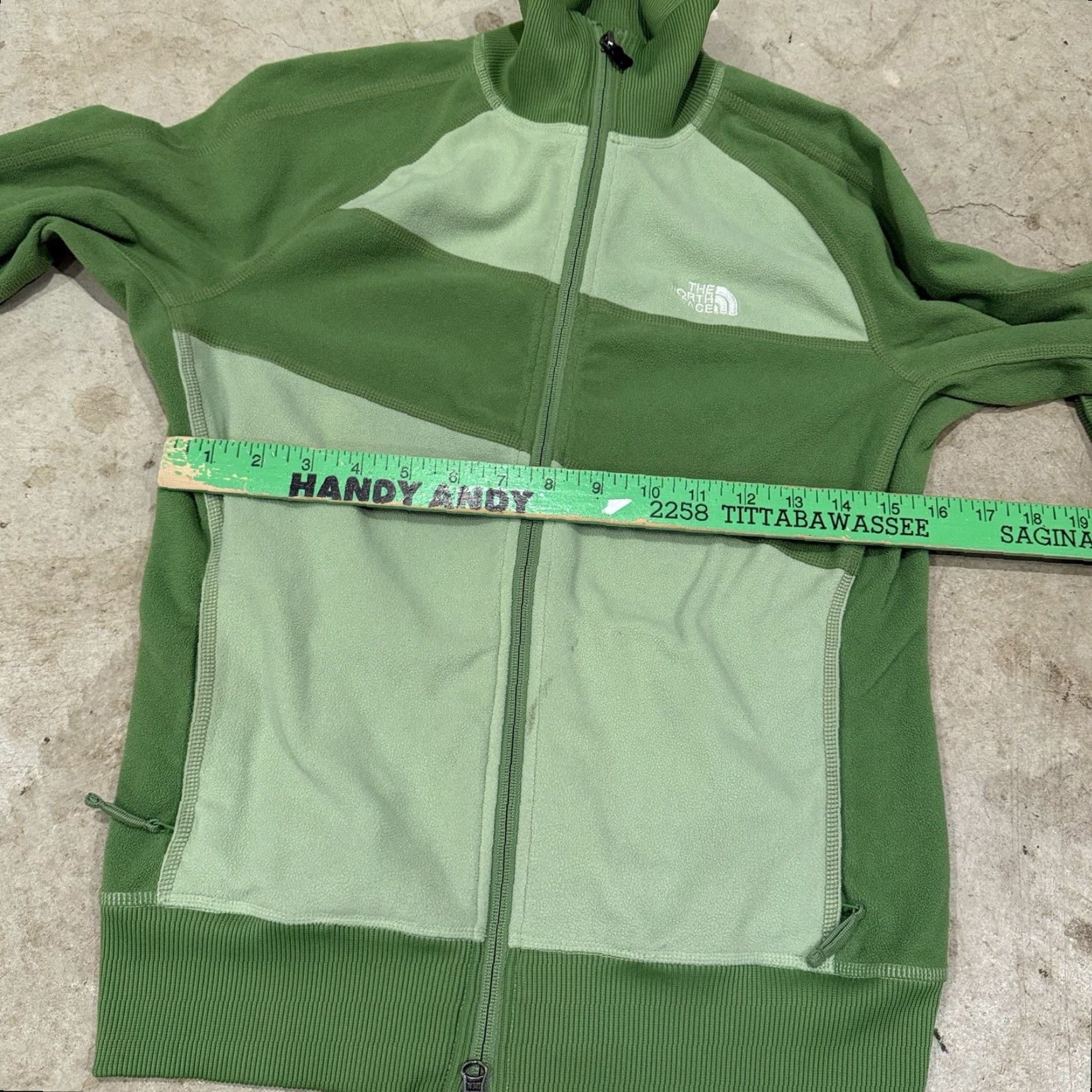 The North Face The North Face Womens Medium Full Zip Fleece Jacket Green Color block Logo Jacket Size M / US 6-8 / IT 42-44 - 7 Thumbnail