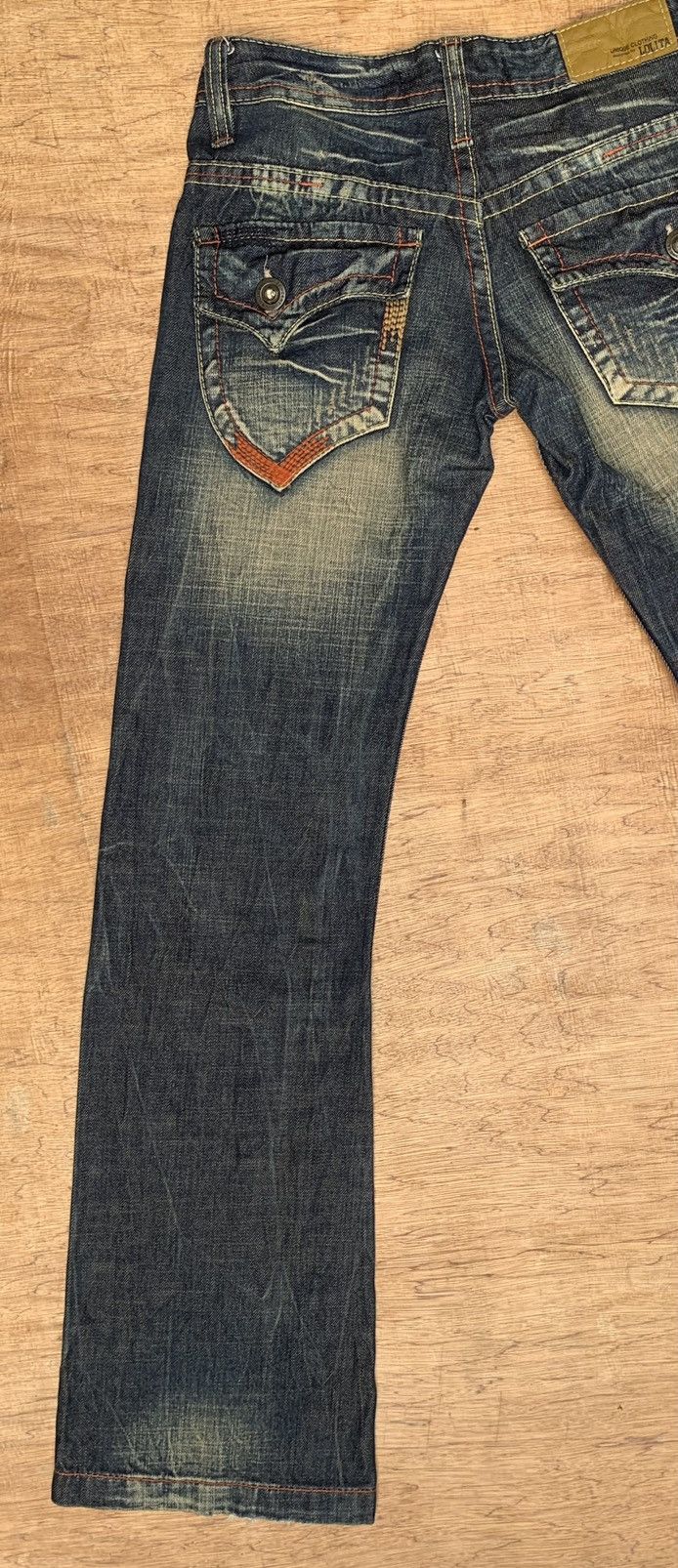 Lolita Jeans Rare.. by concert of the LOLITA’S Flare Denim Jeans Pants Size US 28 / EU 44 - 20 Thumbnail