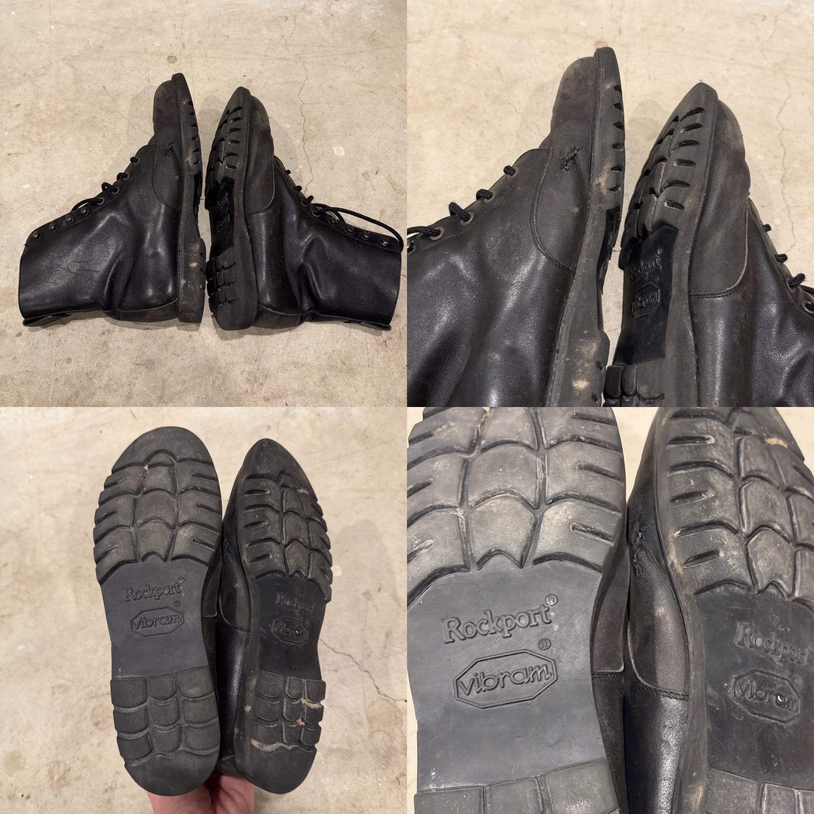 Rockport VINTAGE Rockport Leather Boots Lace Up womens Black 10 Combat Morflex Vibram 90s City Biker Comfort Boots Women Size US 10 / IT 40 - 8 Thumbnail