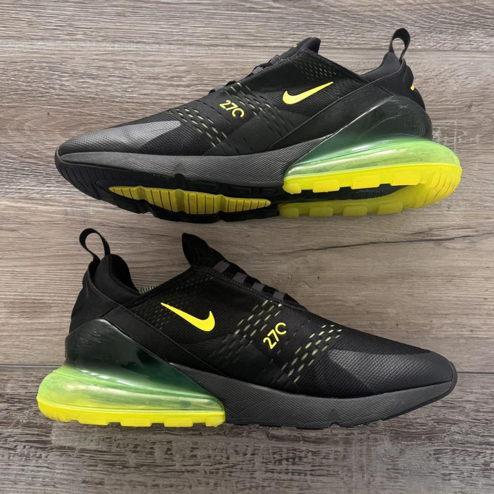 Nike NIKE • Air Max 270 "Black Volt/Oil Grey" (13M) Size US 13 / EU 46 - 3 Thumbnail