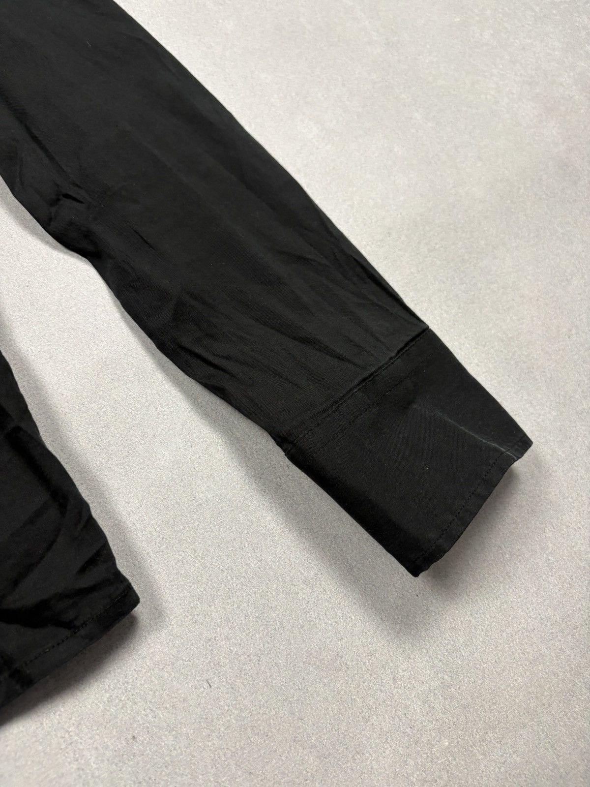 Takeshy Kurosawa Takeshy Kurosawa Black Artisanal Wrinkled Shirt Archive 00s Size US L / EU 52-54 / 3 - 8 Thumbnail