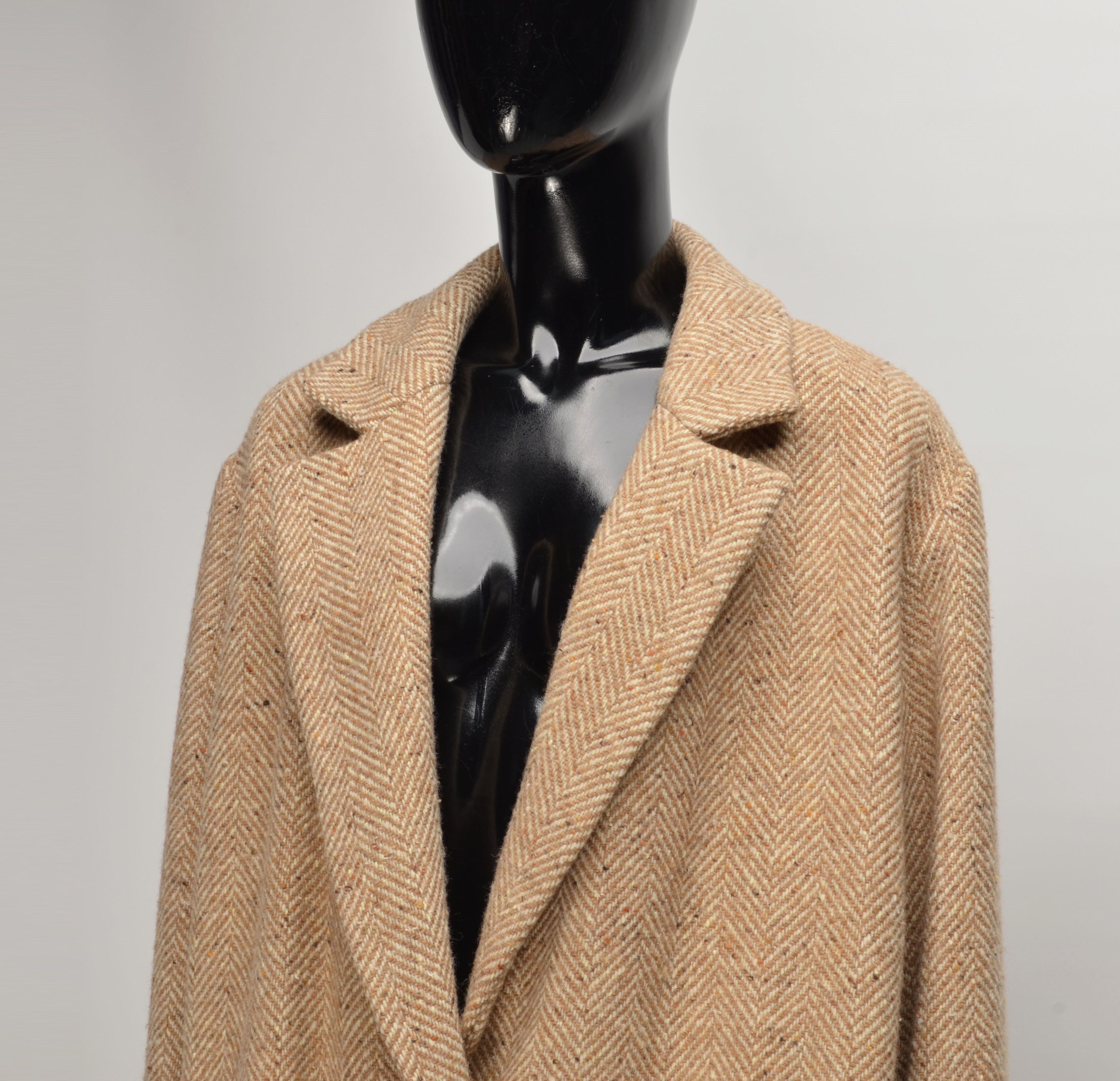 TWINSET Twinset Simona Barbieri Wool Blend Fringe Hem Oversized Coat Size L / US 10 / IT 46 - 2 Thumbnail