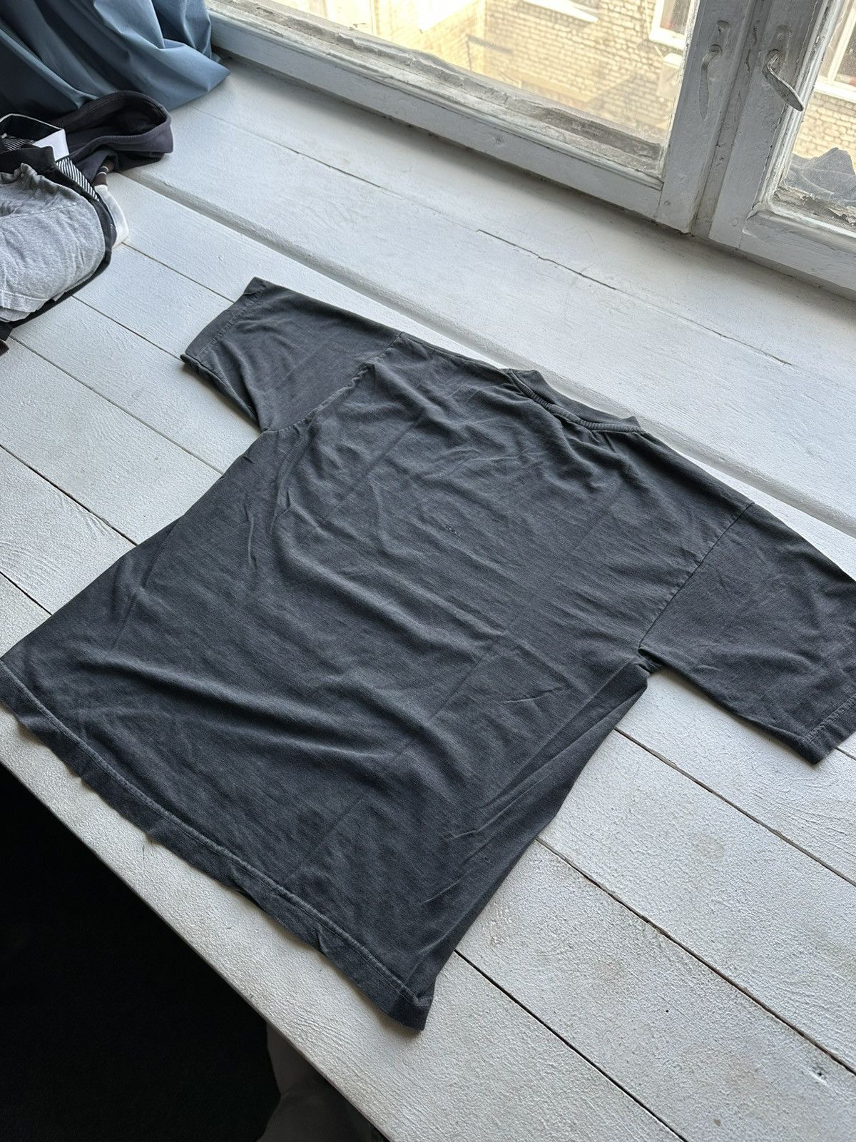 Japanese Brand × Vintage 🚨Vintage 80s Japanese Style Faded Blank Tee shirt Y2K rare Size US L / EU 52-54 / 3 - 6 Thumbnail
