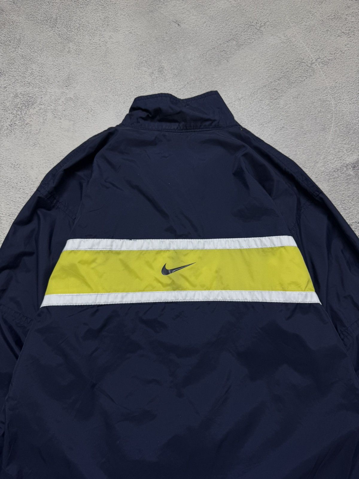 Nike 90s Nike Double Logo Vintage Y2K Oversized Nylon Jacket Size US S / EU 44-46 / 1 - 5 Thumbnail