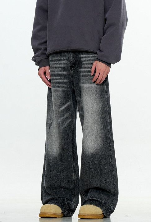 Jean American retro men's loose casual flared straight jeans Size US 32 / EU 48 - 3 Thumbnail
