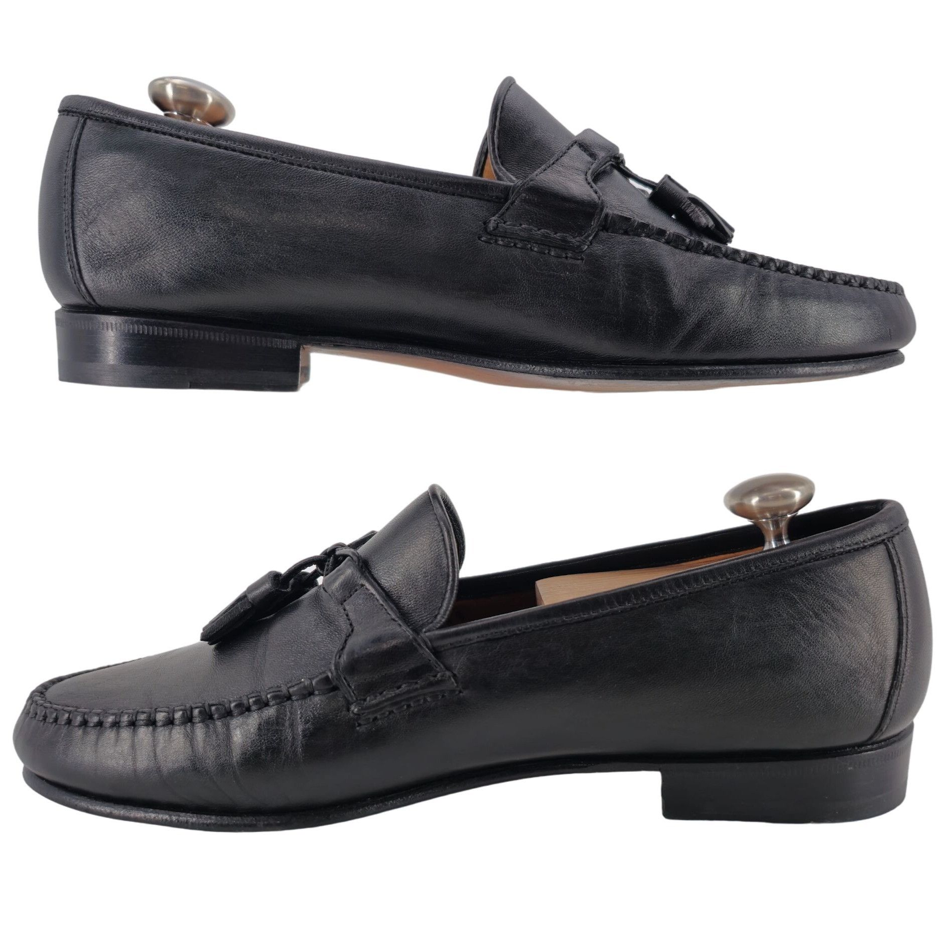 Allen Edmonds Allen Edmonds Italian Dress Shoes Mens 8 Butter Soft Black Size US 8 / EU 41 - 4 Thumbnail
