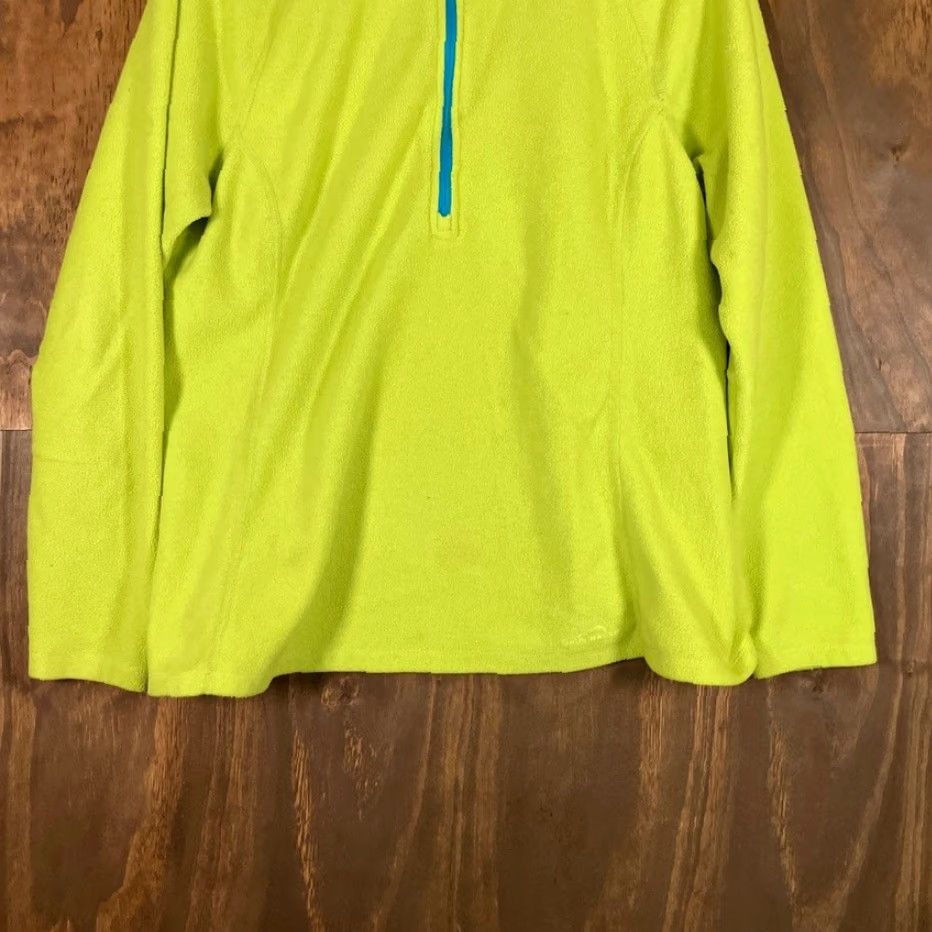 Eddie Bauer Eddie Bauer Womens Sweater Lime Blue Pullover Fleece 1/4 Zip Long Sleeve XL Size XL / US 12-14 / IT 48-50 - 3 Thumbnail