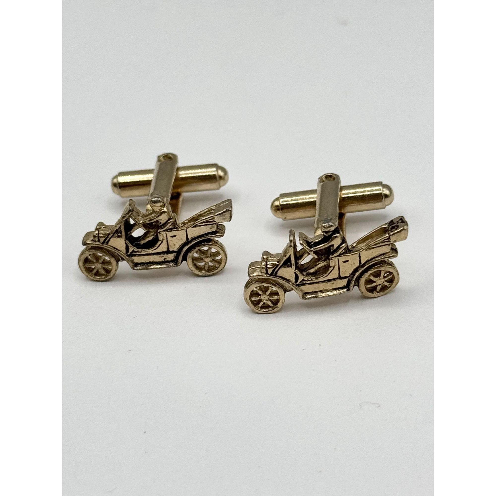 Vintage Vintage unisex motorcar car vehicle coach cuff links cufflin Size ONE SIZE - 1 Thumbnail
