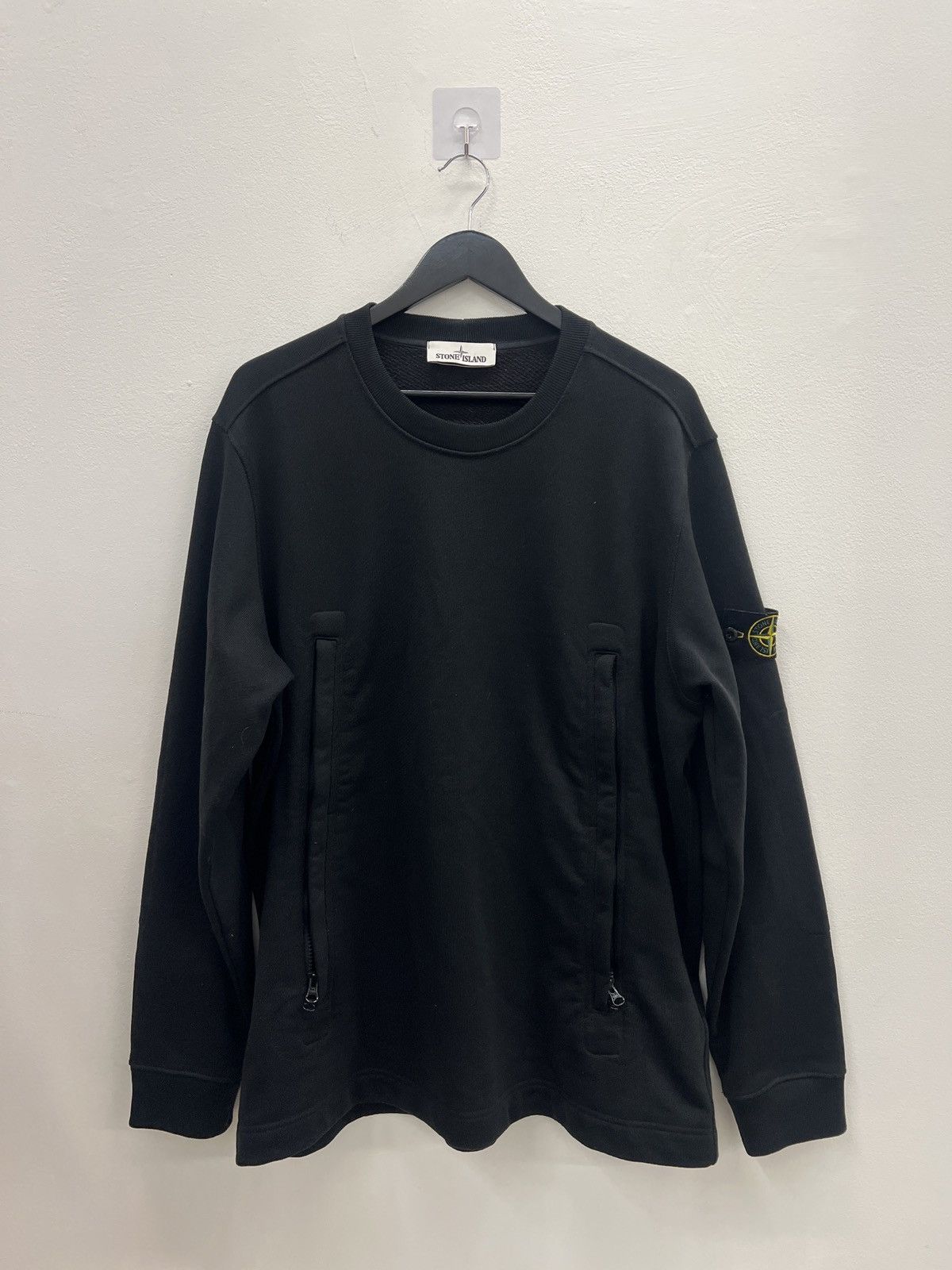 Stone Island Zip Detail Sweatshirt XXL