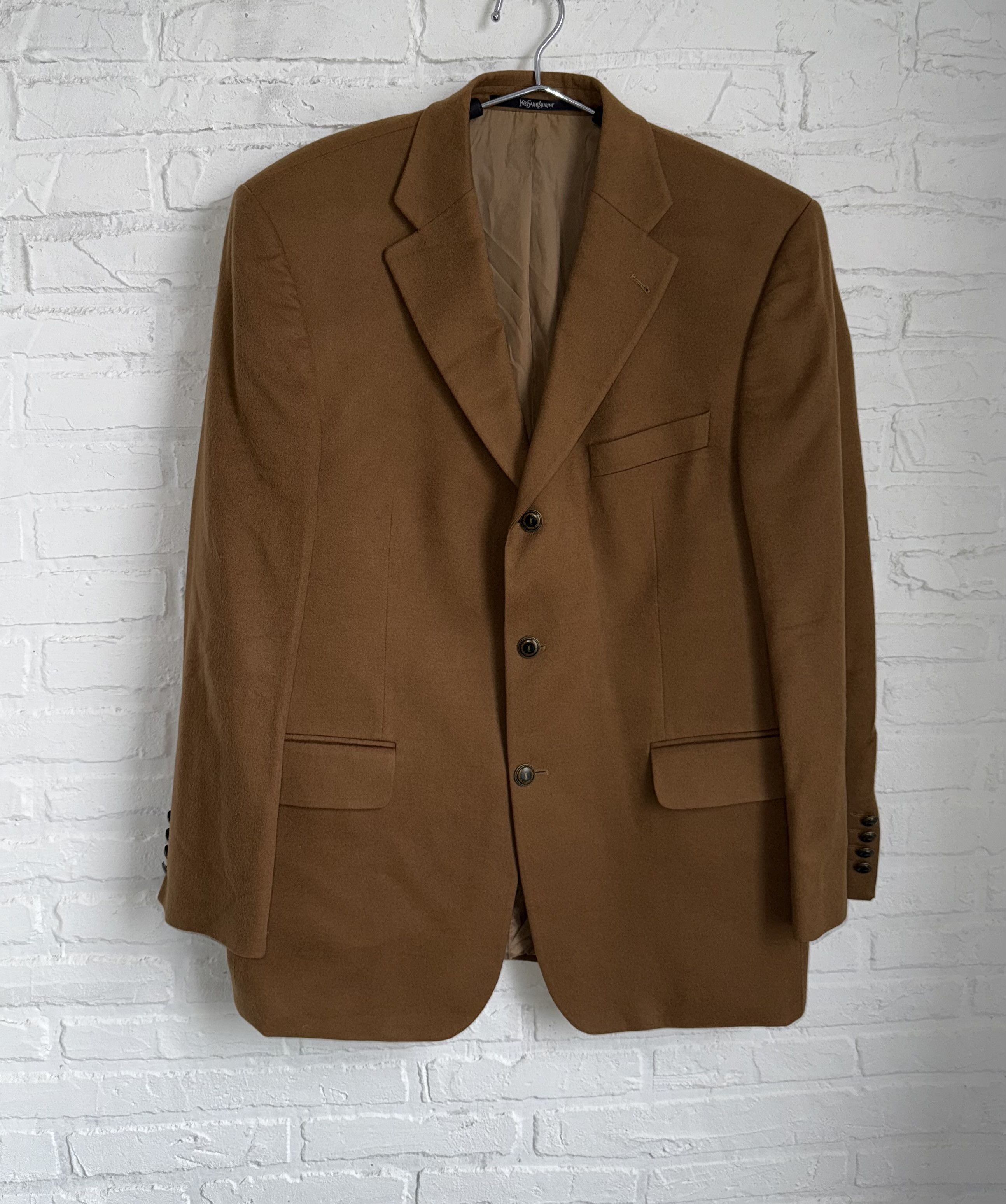 Yves Saint Laurent Vintage Yves Saint Laurent YSL wool cashmere blazer Size 50L - 1 Thumbnail