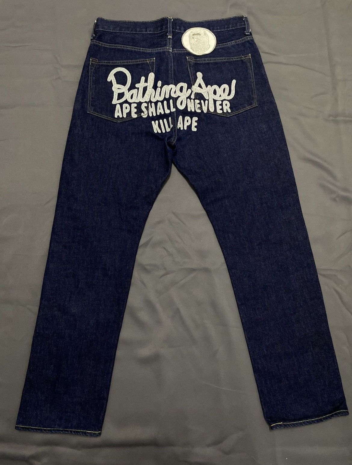 Bape Baggy Bathing Ape Jeans Size US 33 - 1 Thumbnail