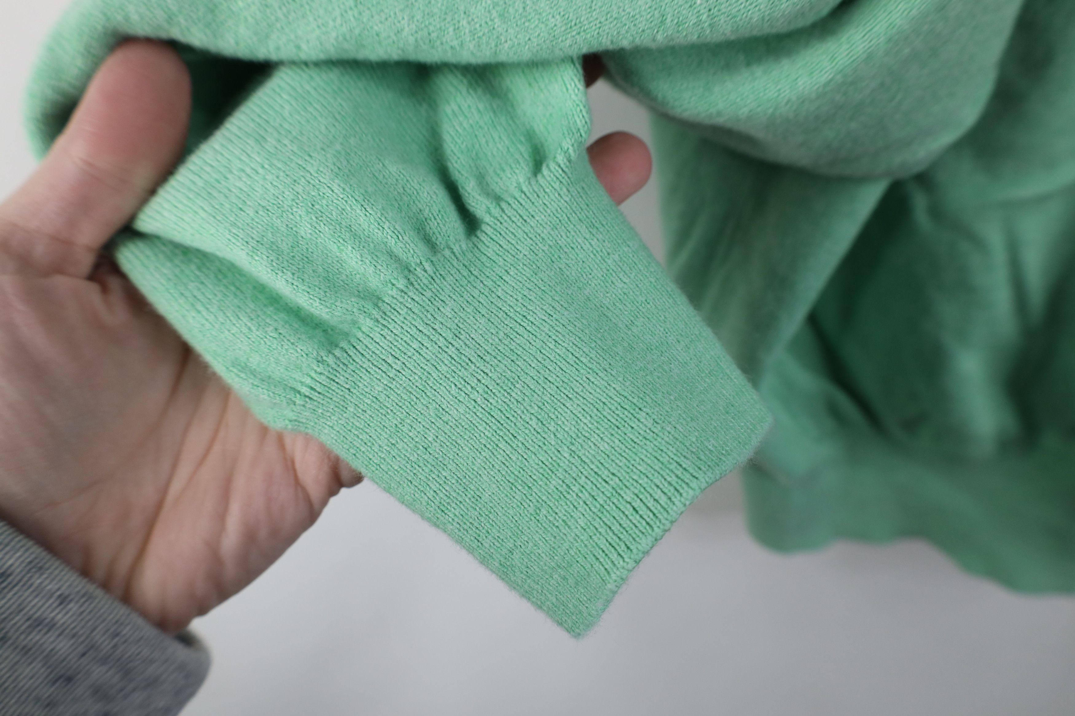 Peter Millar Peter Millar Blank Cotton Cashmere Knit V-Neck Sweater Green Size US XXL / EU 58 / 5 - 6 Thumbnail