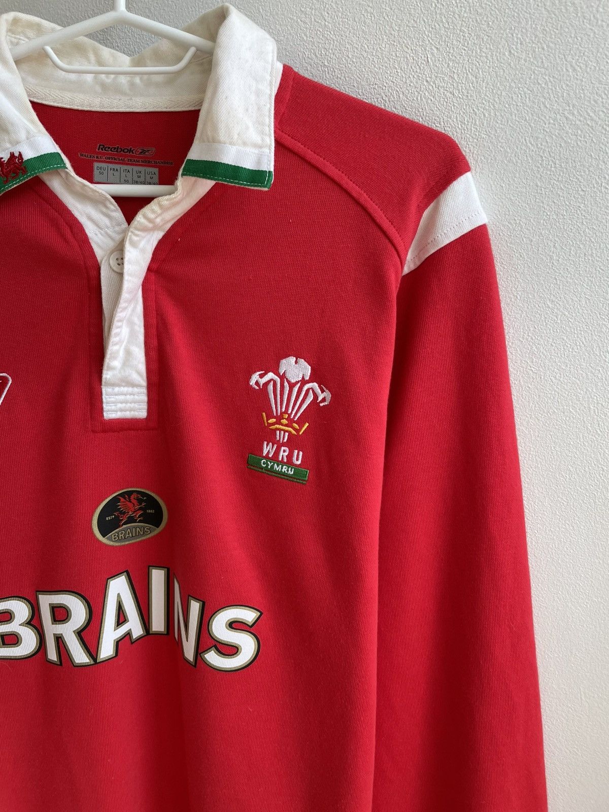 Other Wales Rugby 2004 2006 Shirt Reebok Welsh Home Vintage Jersey Size US L / EU 52-54 / 3 - 4 Thumbnail