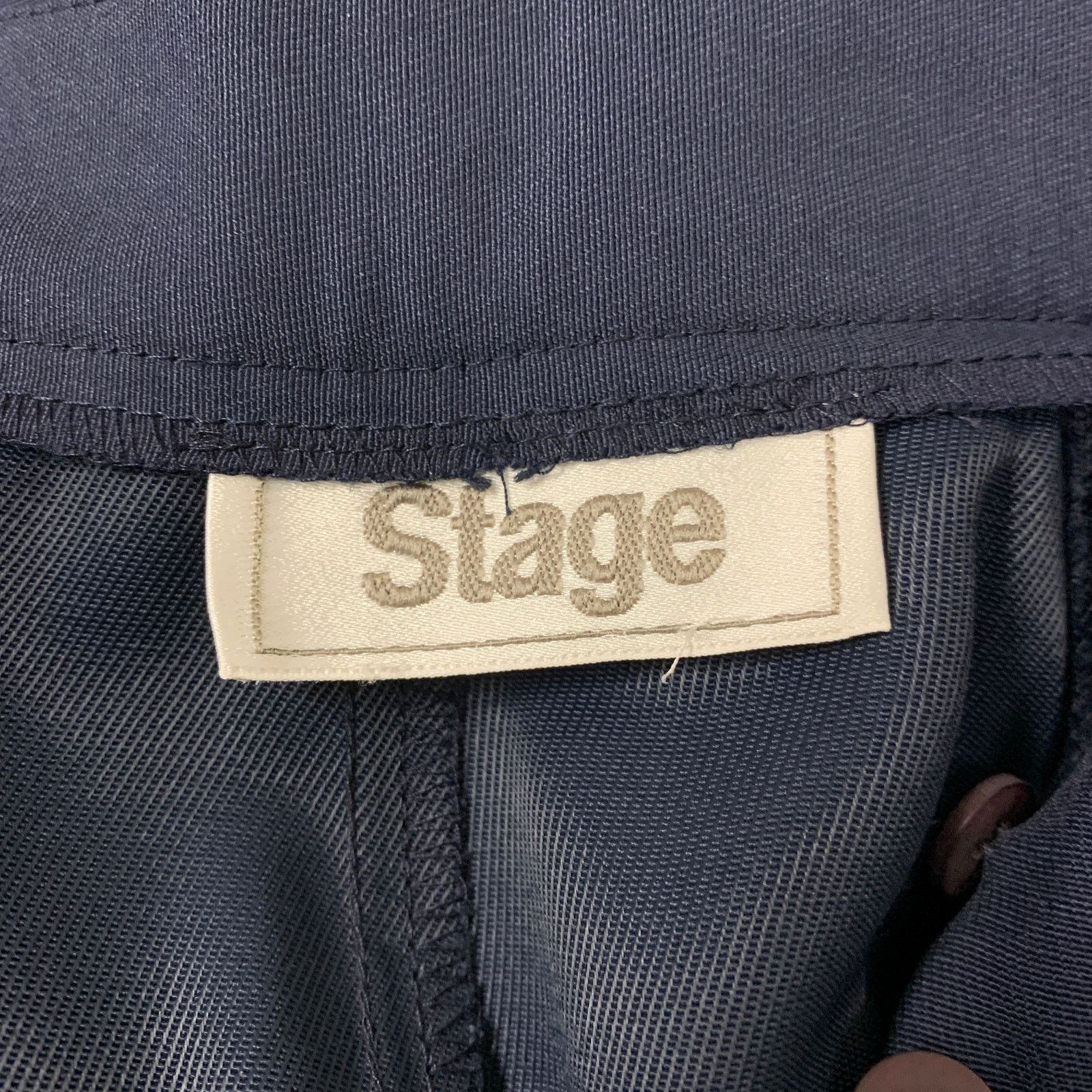 Vintage Vintage Stage Blue Button Front Flowy High Waist Skirt Size 28" / US 6 / IT 42 - 5 Thumbnail