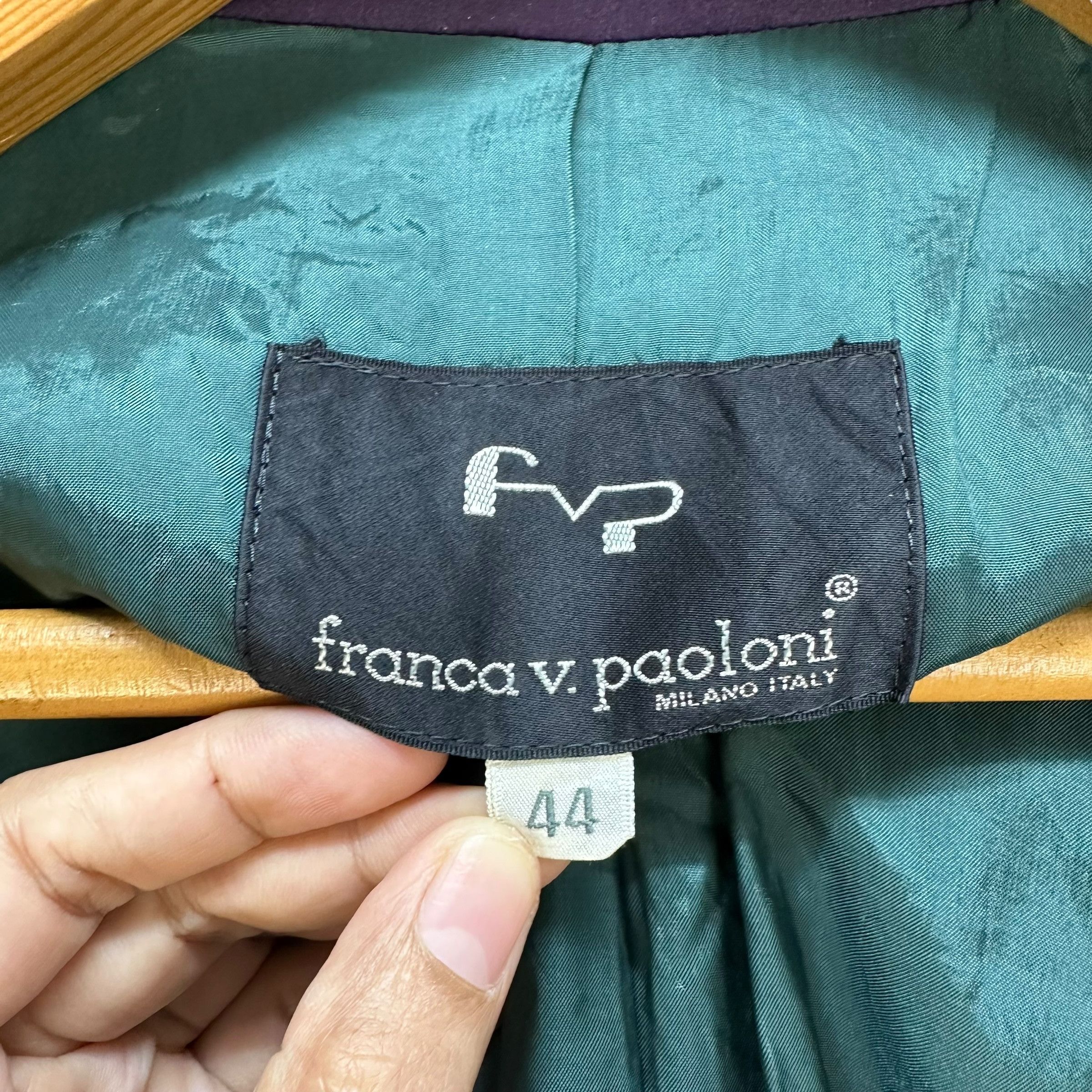 Japanese Brand FRANCA V. PAOLONI Made in Italy Nice Design Jacket #A51-1194 Size M / US 6-8 / IT 42-44 - 9 Thumbnail