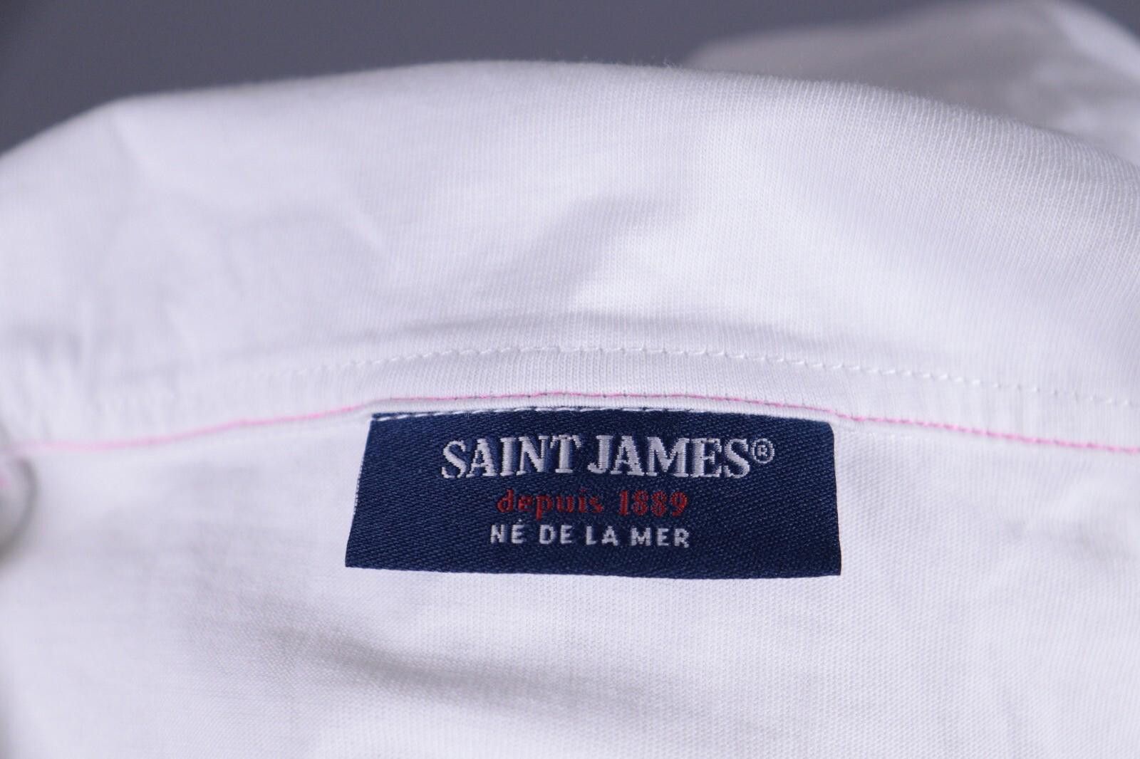 Saint James Saint James Depuis 1889 White Henley Shirt Size I42 /US6 Size M / US 6-8 / IT 42-44 - 12 Thumbnail