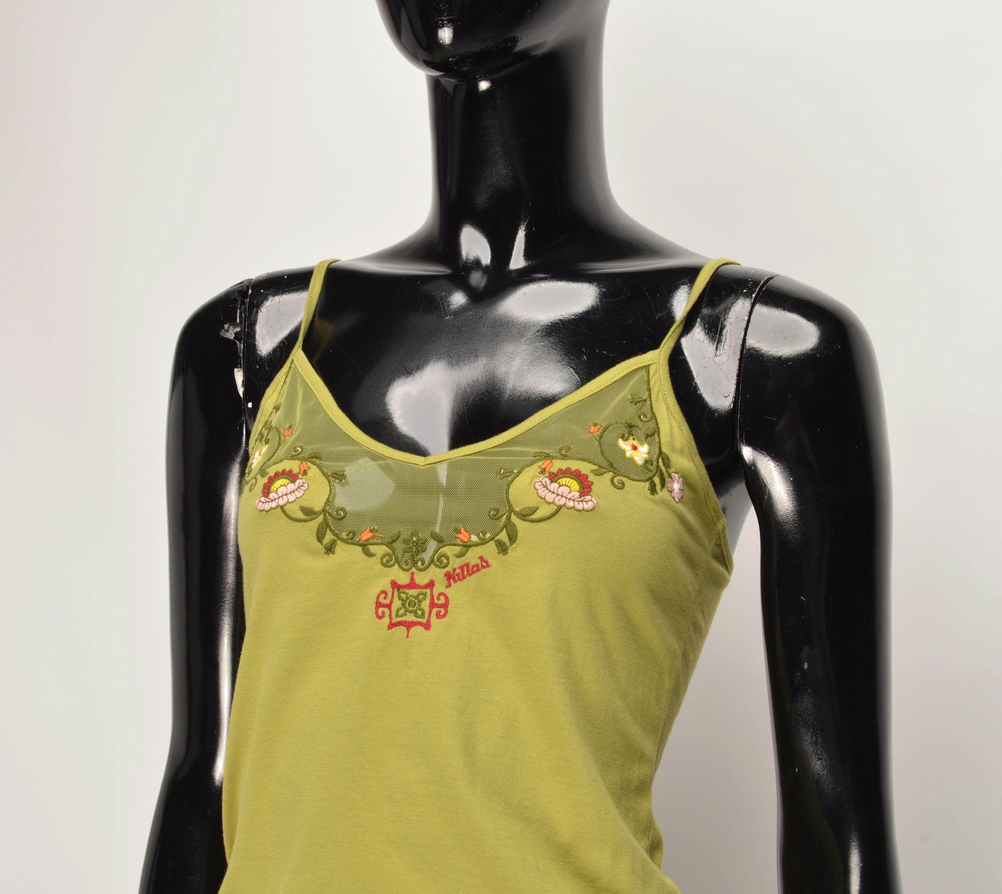 Miss Sixty × Vintage Y2K Killah by Miss Sixty Fairy Floral Embroidered Tank Top Size S / US 4 / IT 40 - 6 Thumbnail