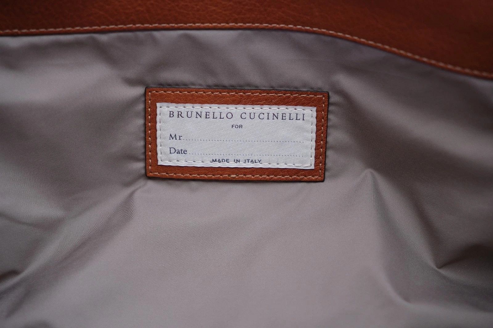 Brunello Cucinelli New Brunello Cucinelli Holdall Bag Weekender Travel Brown Size ONE SIZE - 10 Thumbnail