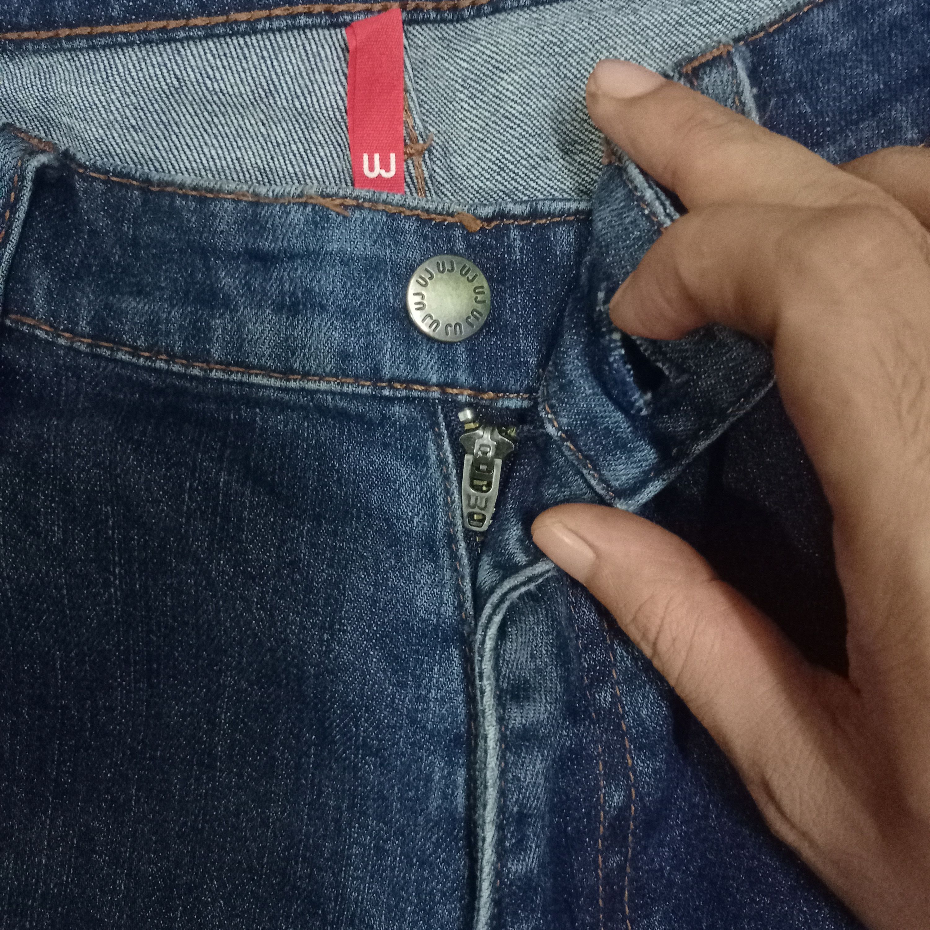 Japanese Brand × Uniqlo Vintage Japanese Uniqlo Mud Wash Baggy Jeans 35x29 Size US 35 - 3 Thumbnail
