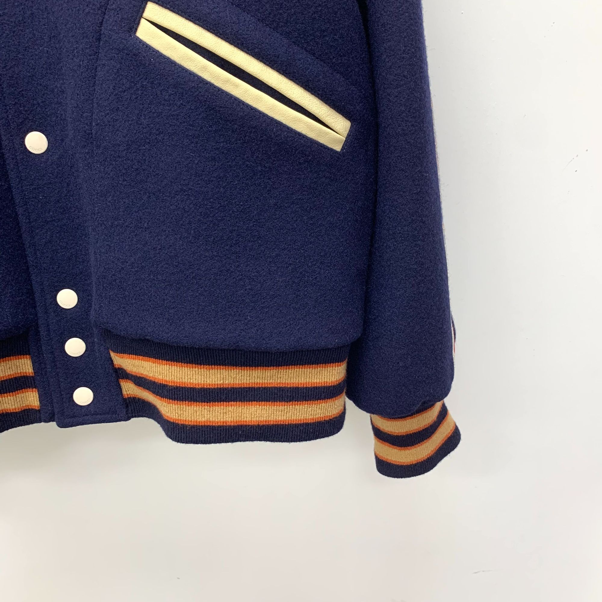 Gucci Disney X Gucci Deep Blue Wool Striped Single-Breasted Volley Size XL / US 12-14 / IT 48-50 - 5 Thumbnail