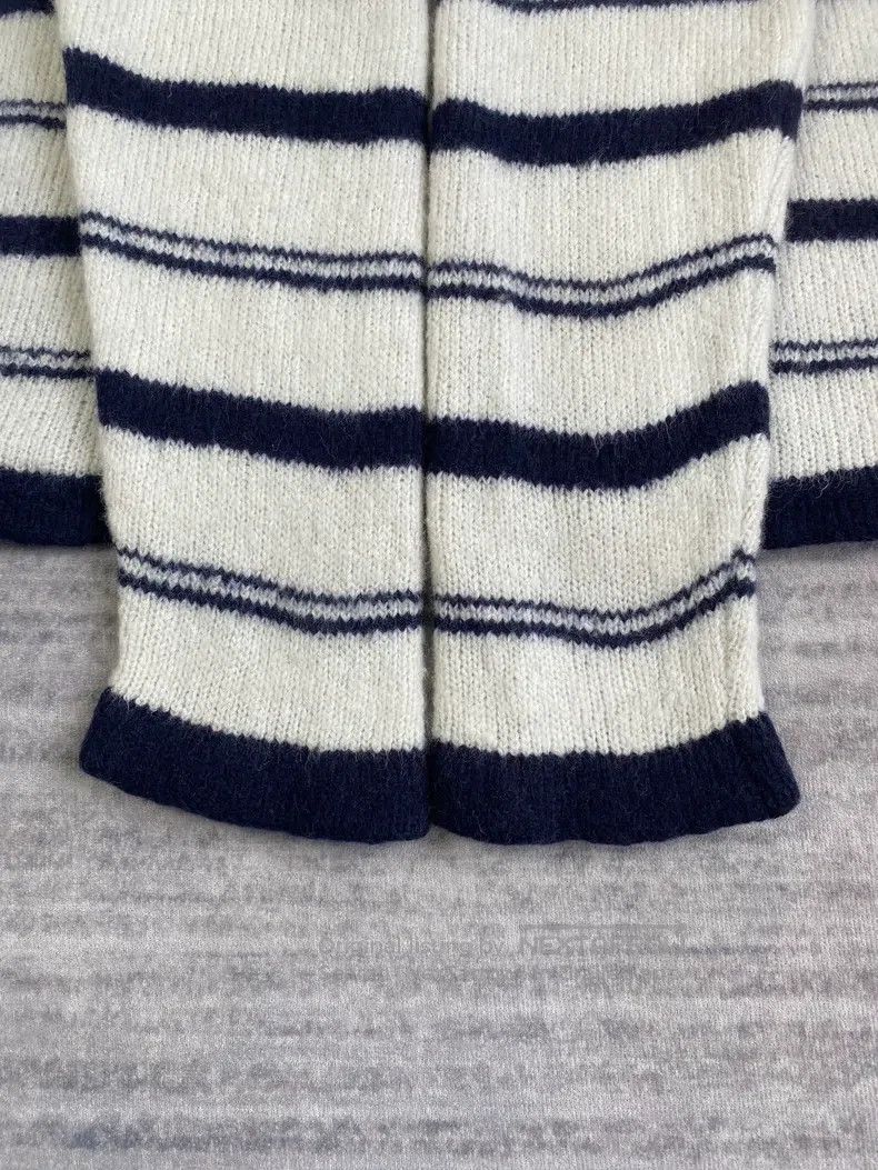 Our Legacy Our Legacy Black and White Striped Woolen Hoodie Size US M / EU 48-50 / 2 - 4 Thumbnail