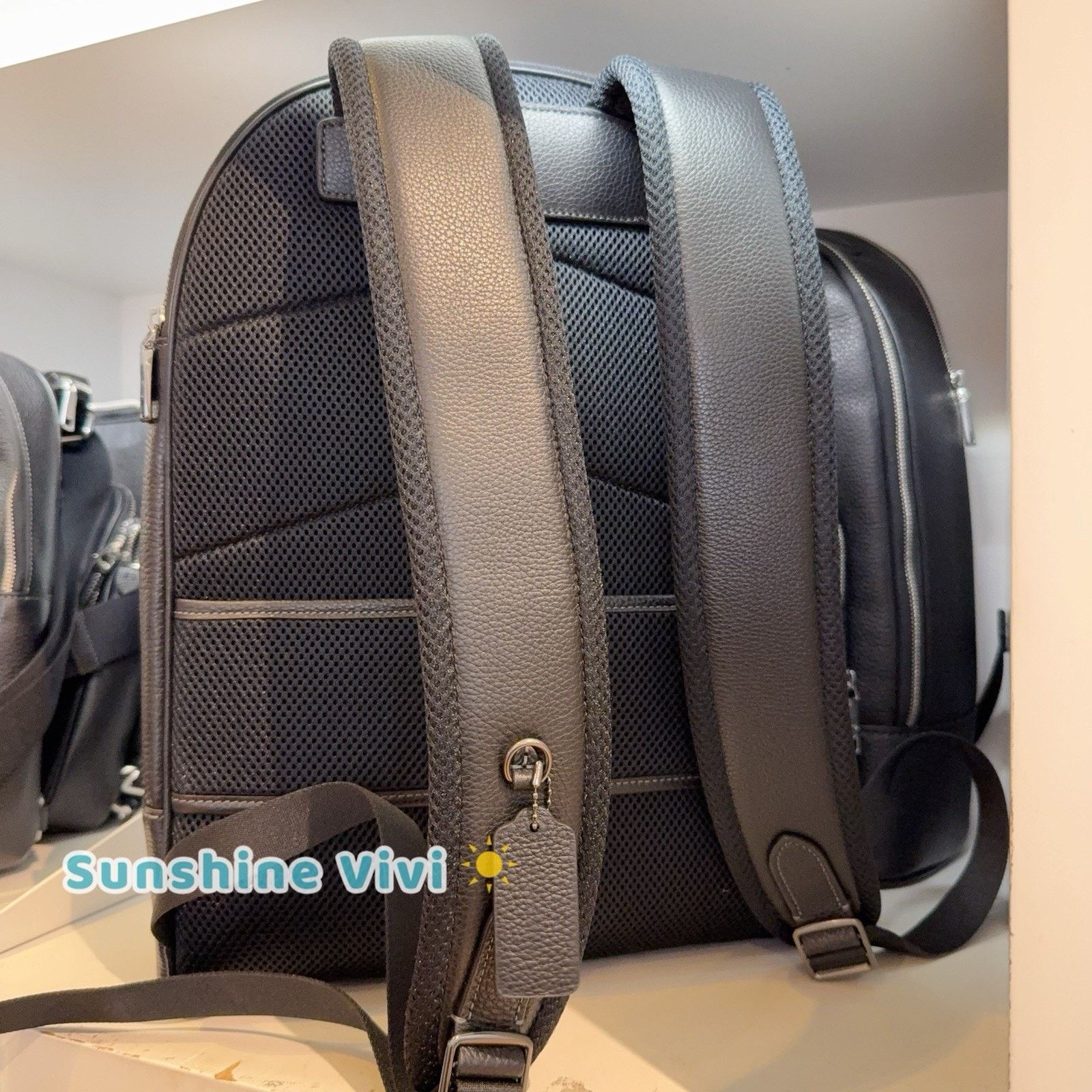 Coach NWT Coach Men’s Ethan Backpack Leather Gunmetal/Black CCF69 Size ONE SIZE - 6 Thumbnail