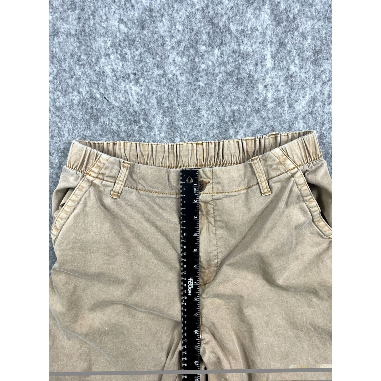 Old Navy Old Navy Men’s OG Chino Straight Leg Stretch Flat Front Khaki Pants L Regular Beige 90s Preppy Mens Pants Size US 33 - 4 Thumbnail