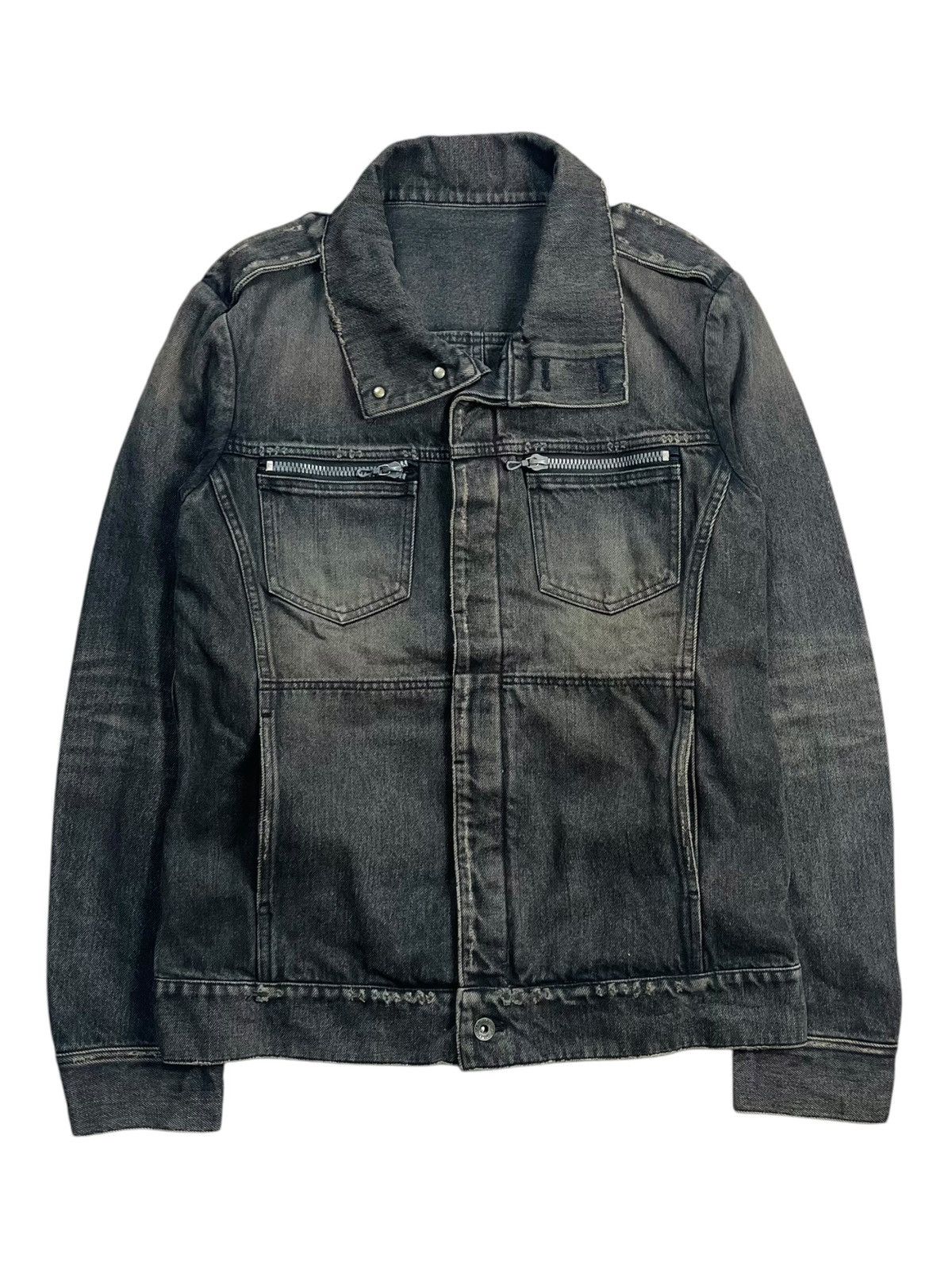 If Six Was Nine 20000s Attachment - Riri Zips Biker Denim Jacket Size US M / EU 48-50 / 2 - 5 Thumbnail