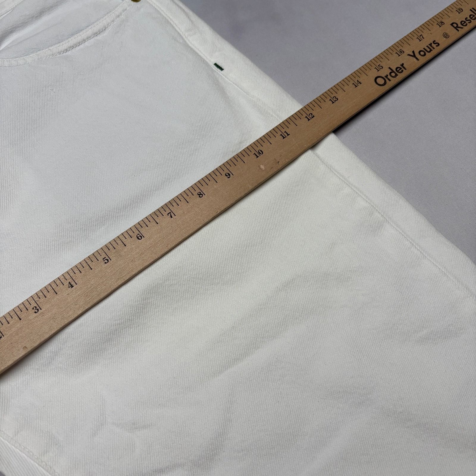 Sid Mashburn $185 Sid Mashburn Slim Straight Jeans 36x34 White Denim Size US 36 / EU 52 - 5 Thumbnail