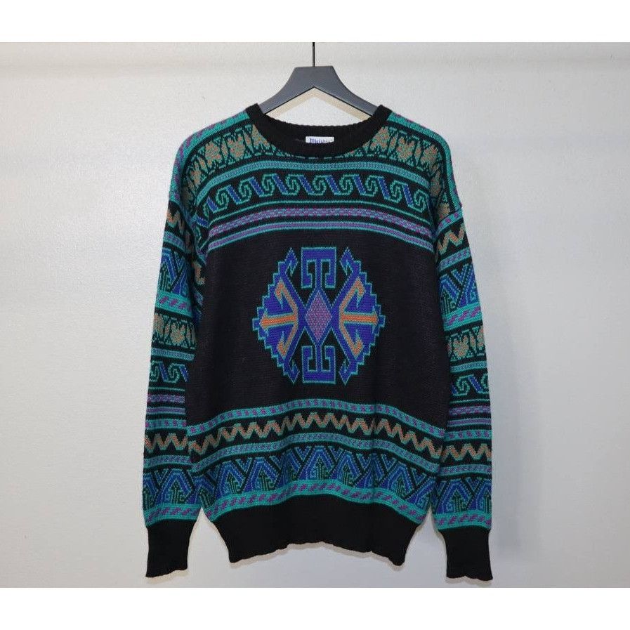 Meister Vintage Meister Women's XL Aztec Wool Blend Sweater Size XL / US 12-14 / IT 48-50 - 5 Thumbnail
