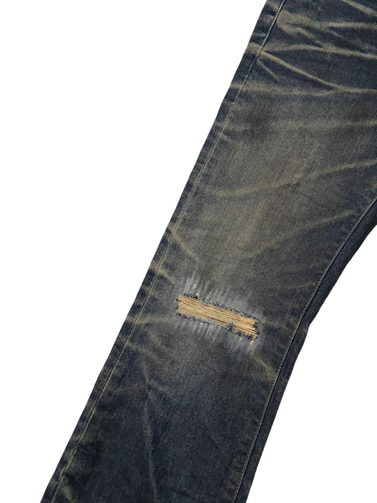 Japanese Brand Flare Jeans Slim AVH Distress Stretch Boot Cut 6🟦4 Size US 30 / EU 46 - 6 Thumbnail
