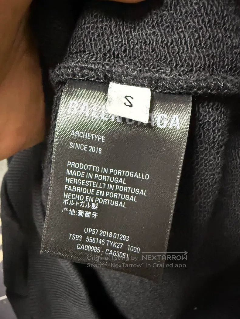 Balenciaga Balenciaga Sweatshirt S Size Black Size US S / EU 44-46 / 1 - 4 Thumbnail