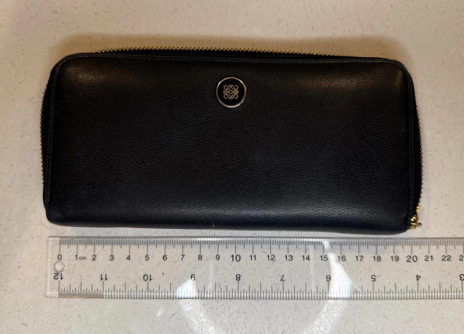 Loewe Loewe Amazona Anagram Long Wallet – Classic Black Leather Size ONE SIZE - 12 Thumbnail