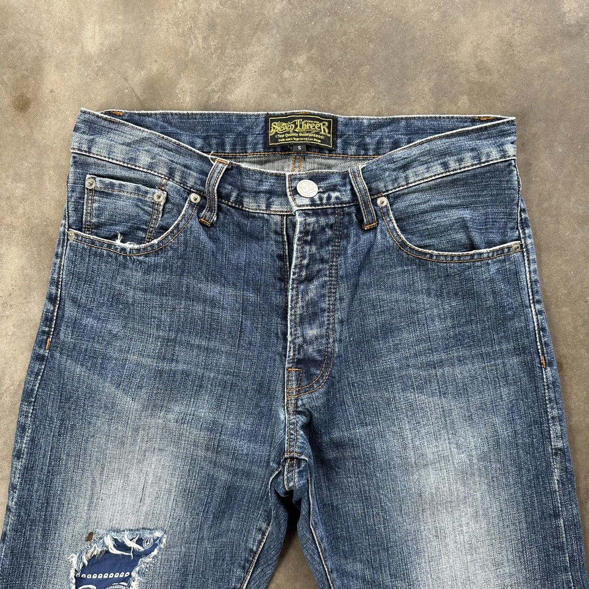 Japanese Brand × Jean × Vintage Vintage Seven ThreeR Faded Distressed Faded Denim Jean Pant Size US 31 - 3 Thumbnail