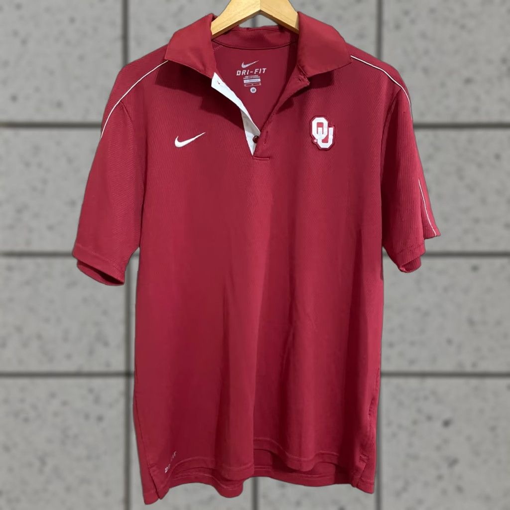 Nike Nike Polo Men’s Dri-FIT OSU Logo Short Sleeves Burgundy White Shirt OSU Football College Nike Dri-FIT Polo Men’s Size US M / EU 48-50 / 2 - 1 Thumbnail