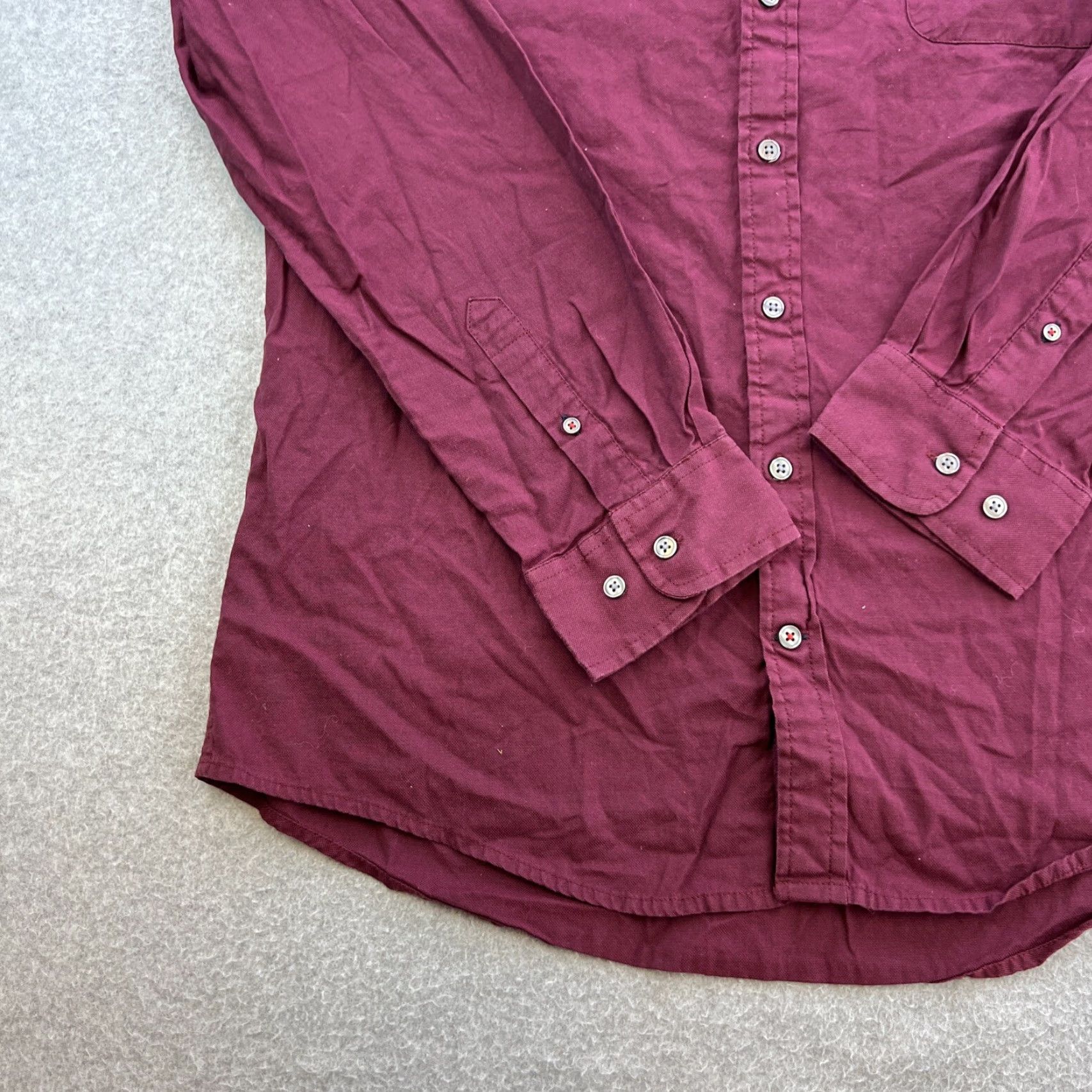 Tommy Hilfiger Tommy Hilfiger Shirt Mens XXL Red Long Sleeve Collared Button Up Casual Adult Size US XXL / EU 58 / 5 - 5 Thumbnail