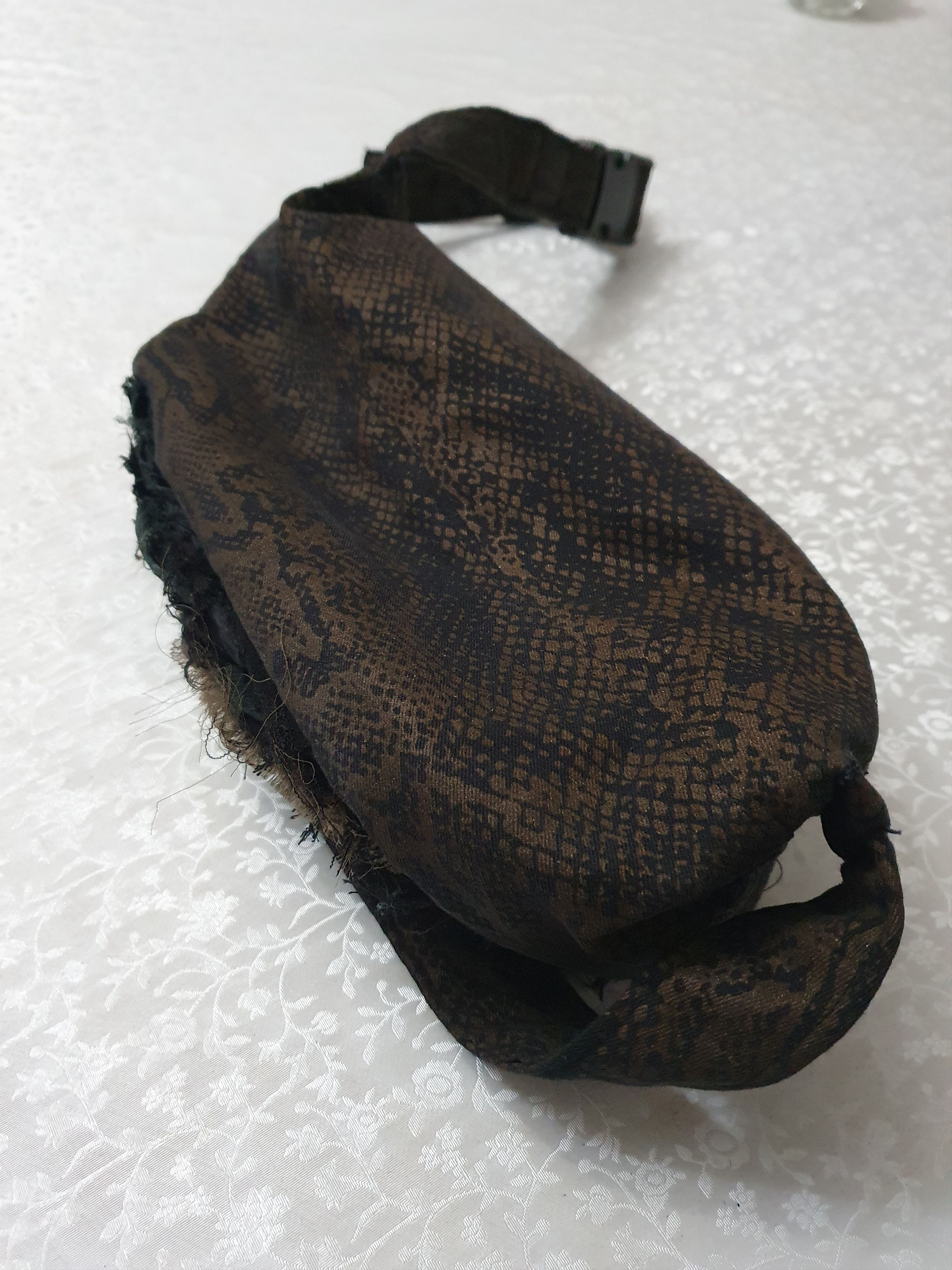 Japanese Brand 90's Vintage Y2k Fuzzy Distressed "Wild Sanke" 3d Camo Bag Size ONE SIZE - 4 Thumbnail