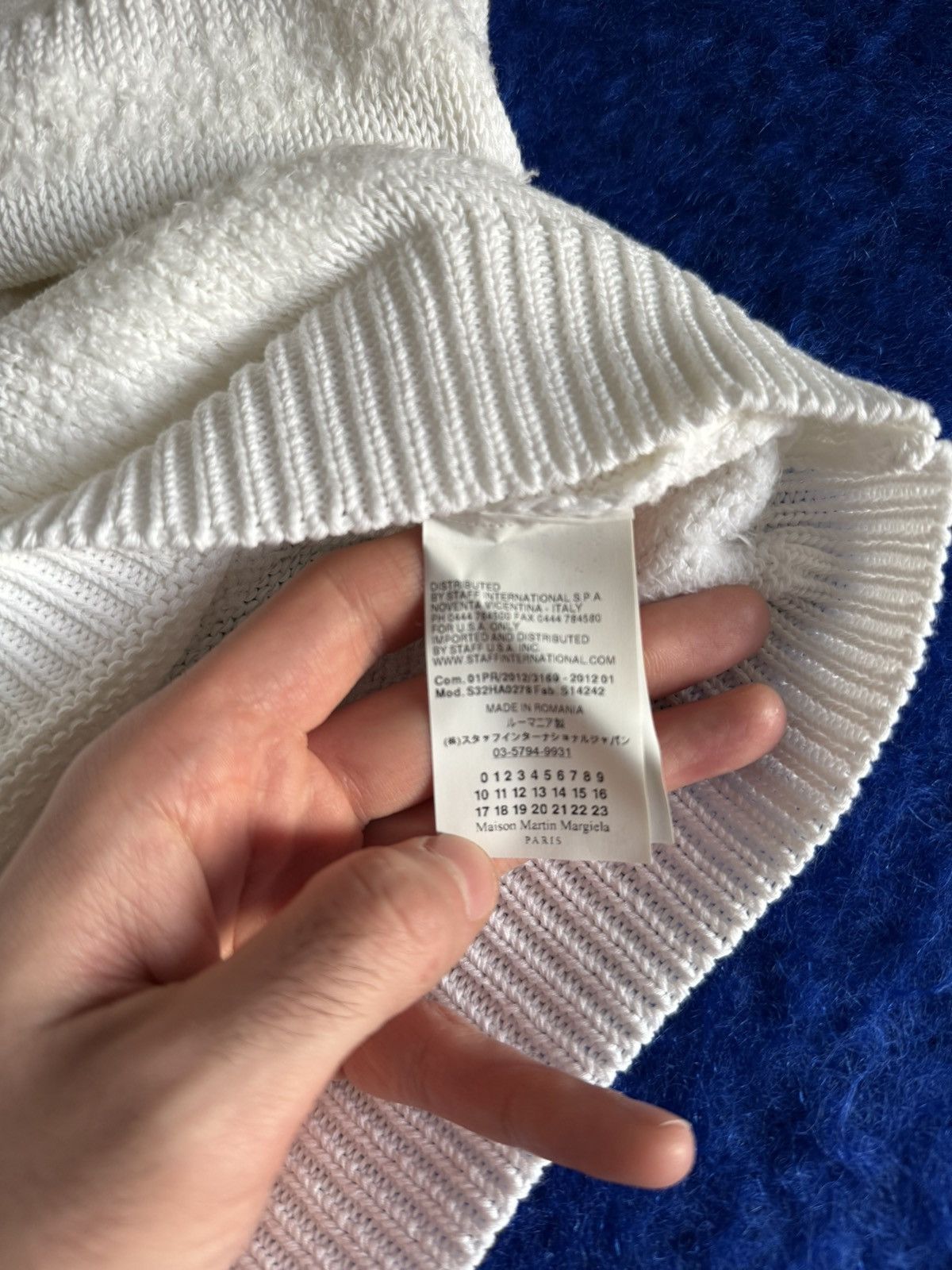 MM6 MM6 Maison Margiela Textured Knit Sweater White Size S Size S / US 4 / IT 40 - 5 Thumbnail