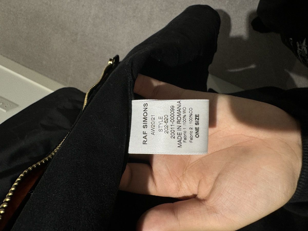 Raf Simons Nylon Patched Bomber With Wool Elongation In Black,orange Size US XXL / EU 58 / 5 - 6 Thumbnail