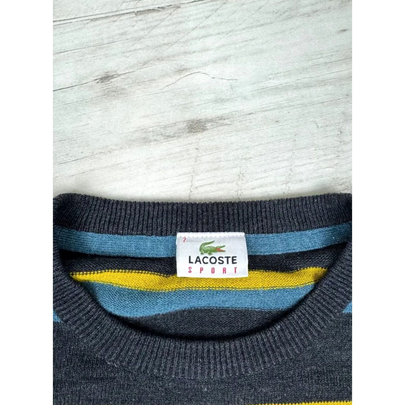 Lacoste VINTAGE Lacoste Sport Sweater Gray Size 2XL Men Size US XXL / EU 58 / 5 - 7 Thumbnail