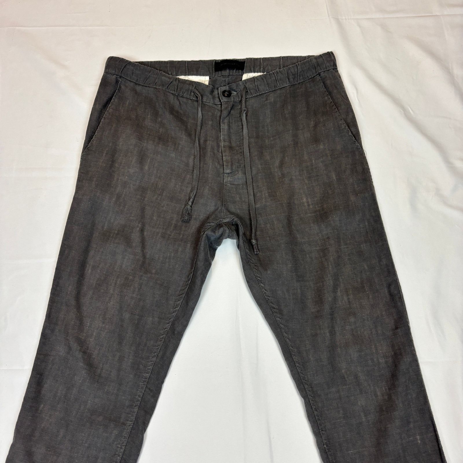 John Varvatos John Varvatos Star USA Robbie Tailored Slim Linen Pants 36 Size US 36 / EU 52 - 2 Thumbnail