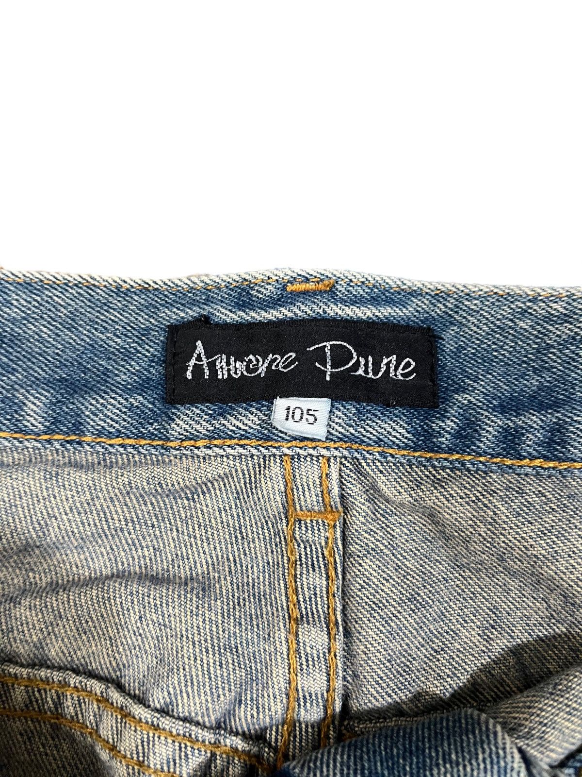 Japanese Brand × Vintage Vintage Amore Puro Paint Splatter Baggy Denim Size US 39 - 4 Thumbnail