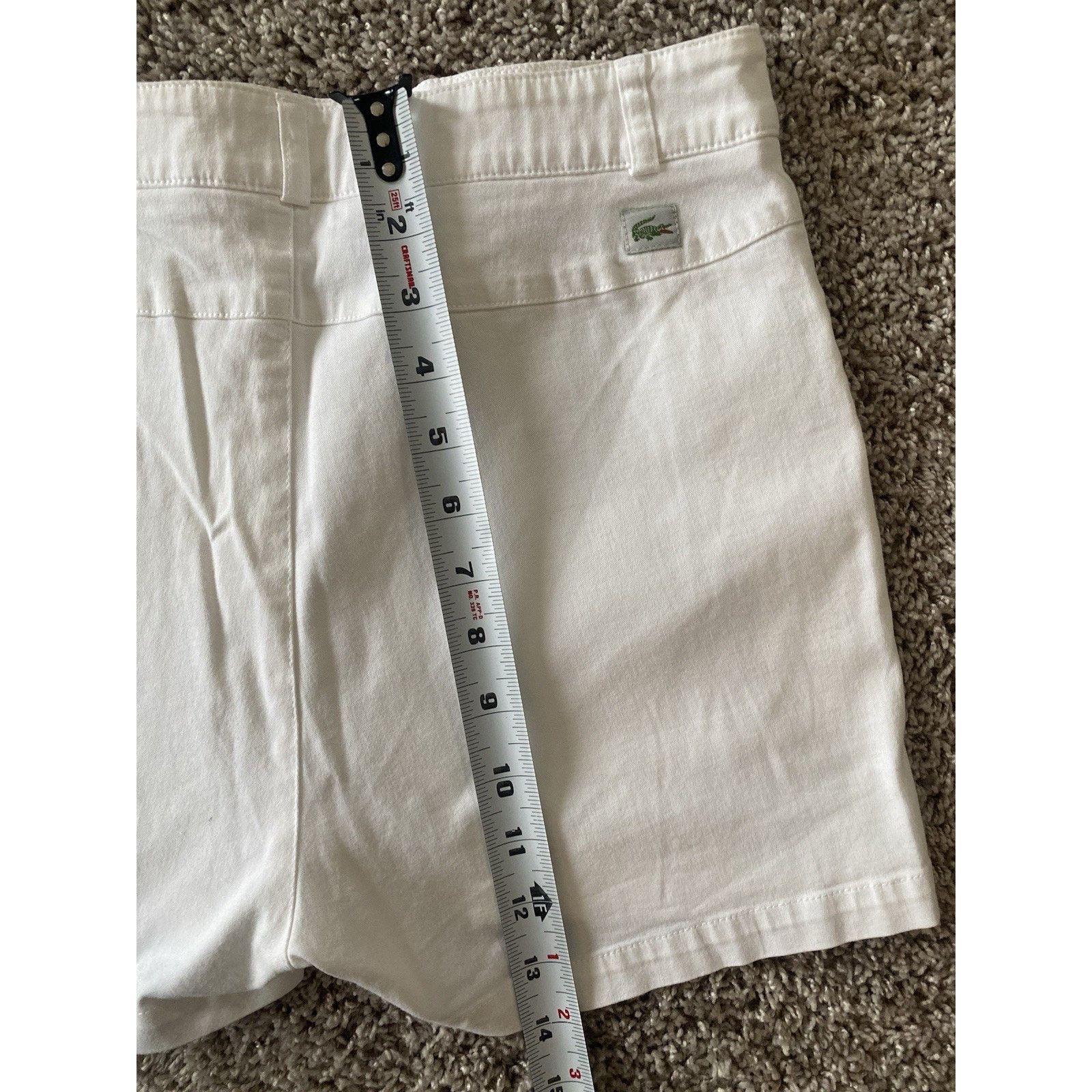 Lacoste Lacoste women's Tennis Shorts White sz 8/40 Made in France Size 30" / US 8 / IT 44 - 8 Thumbnail