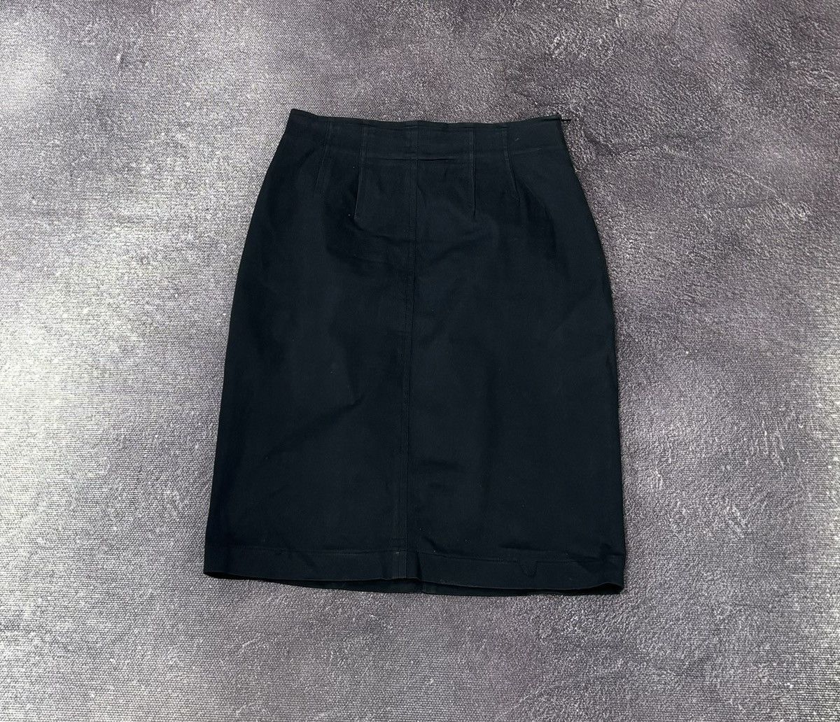 Iceberg Vintage Iceberg Women’s Navy Classic Luxury Midi Skirt Size 28" / US 6 / IT 42 - 2 Thumbnail