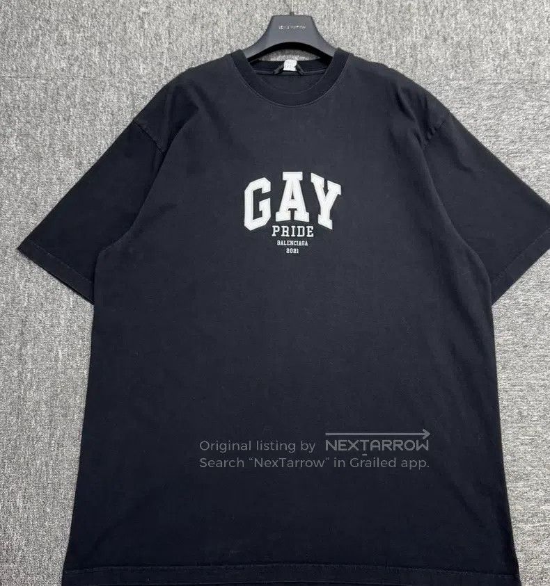Other Balenciaga Solid Color Letter Print Short Sleeve T-Shirt Size US S / EU 44-46 / 1 - 1 Thumbnail