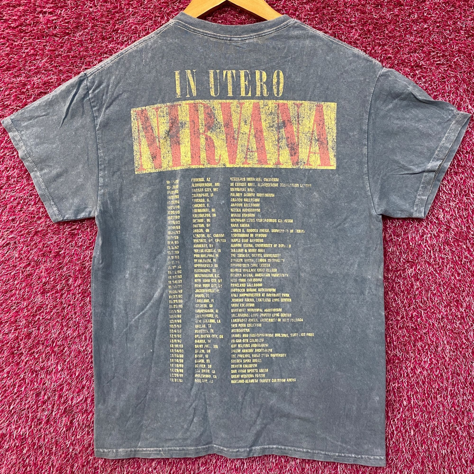 Nirvana Nirvana In Utero Album Angel Art Grunge Band Tour Tee Medium Size US M / EU 48-50 / 2 - 3 Thumbnail