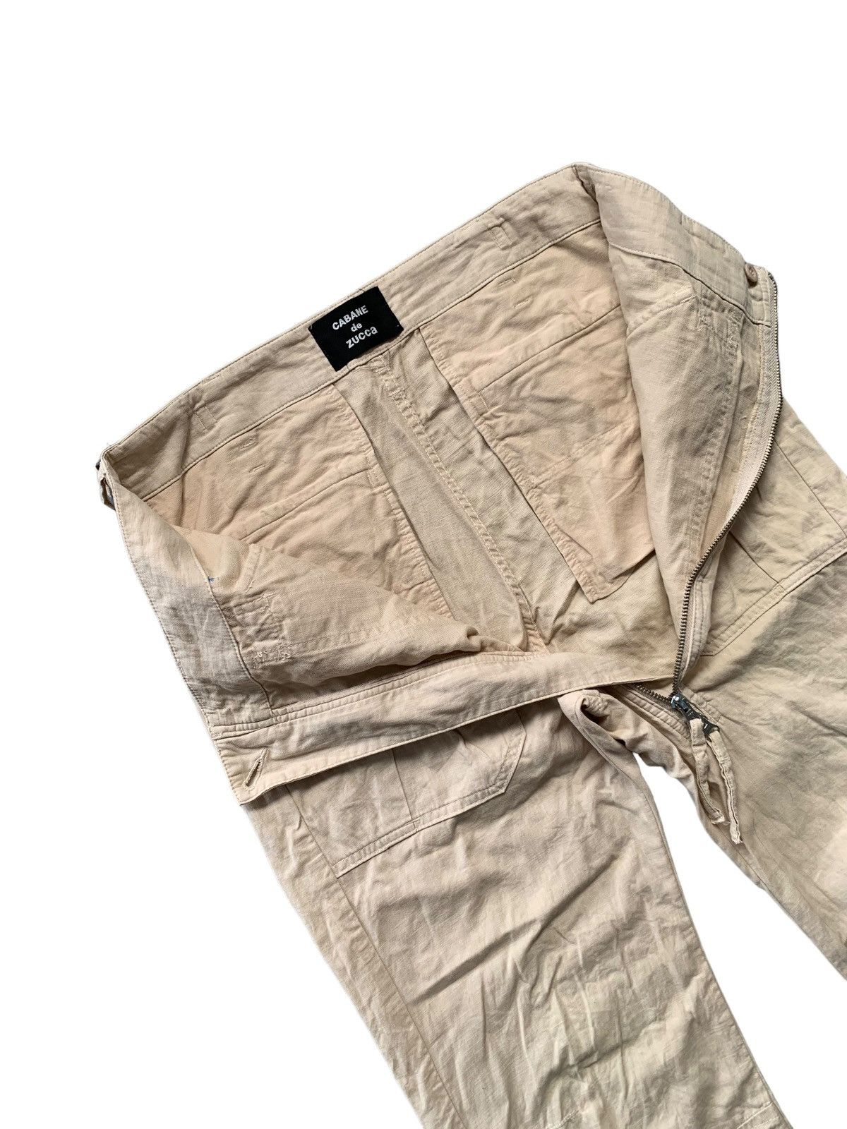 Le Grande Bleu (L.G.B.) Zucca Issey Miyake Asymmetrical Zipper Pants Size US 31 - 4 Thumbnail