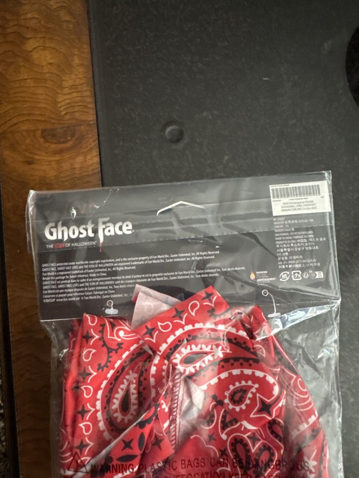 Supreme Supreme Ghostface Red Bandana Mask Size ONE SIZE - 4 Thumbnail