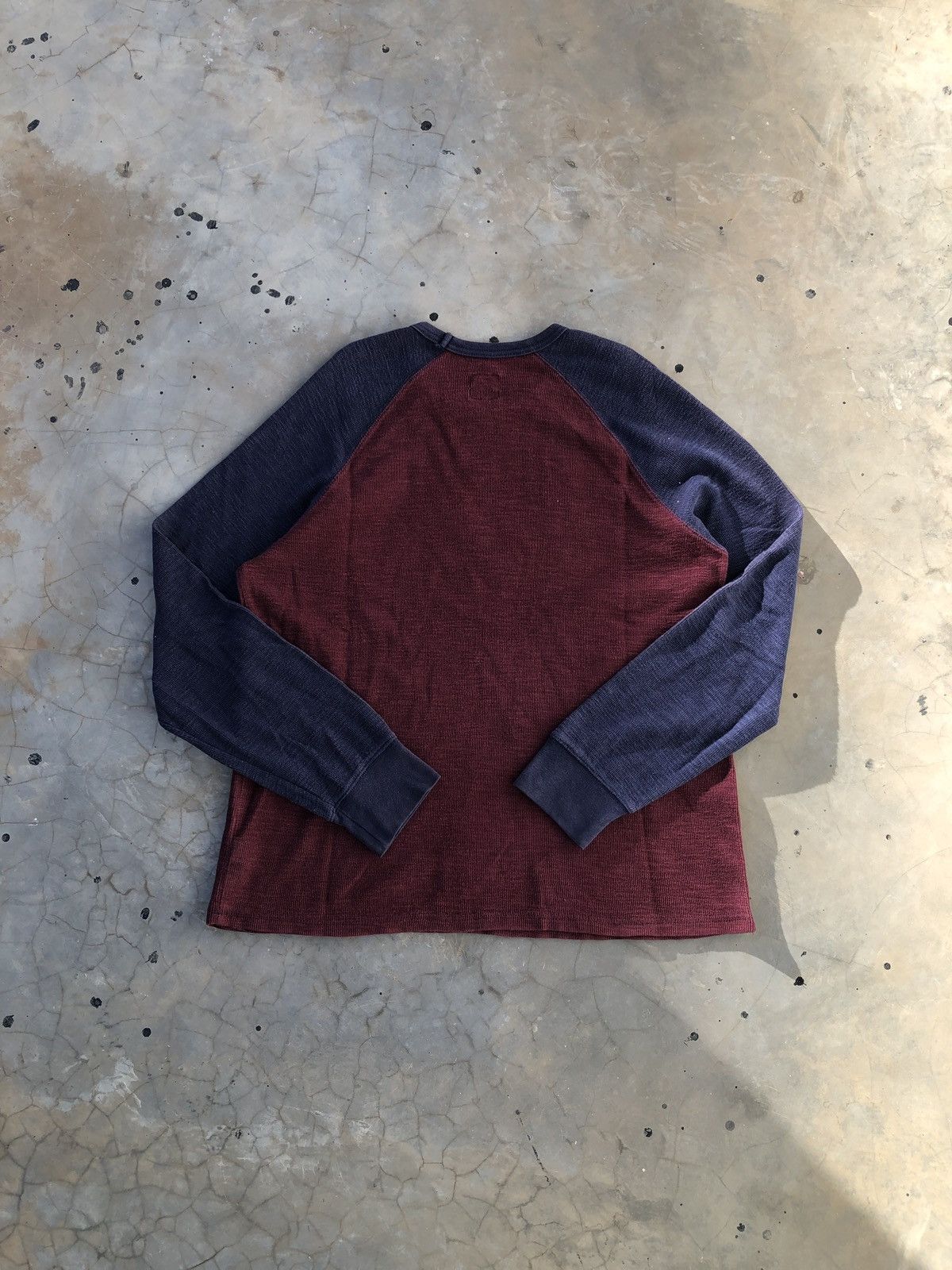 Merona Vintage Classic Merona Burgundy Navy Long Sleeve Raglan Tee Size US M / EU 48-50 / 2 - 5 Thumbnail